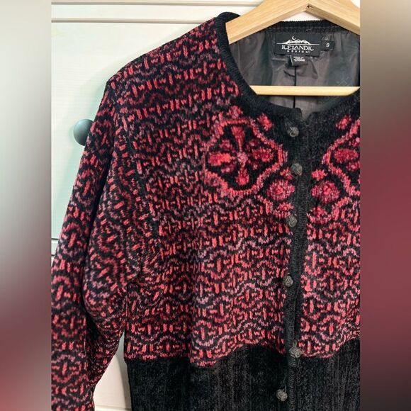 Icelandic Design‎ Sweater Jacket blouse blazer Blend Nordic Lined Size S vintage - Picture 9 of 17